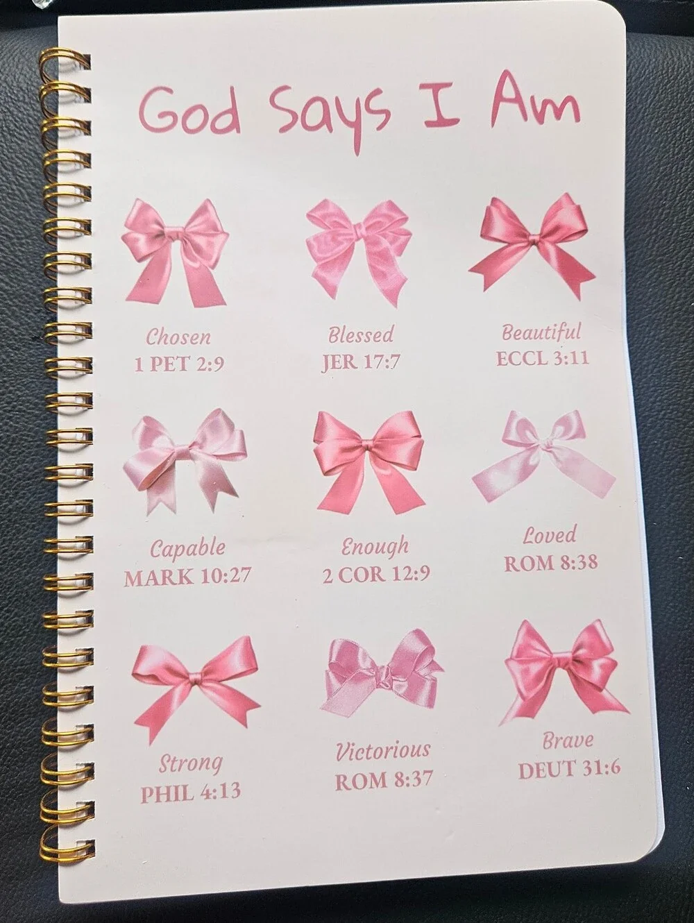 Bible Prayer Journal For Women - Pink Ribbon Design 5.5 X 8.3 New